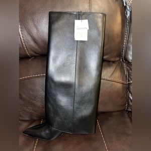 Zara Black Heeled Boots